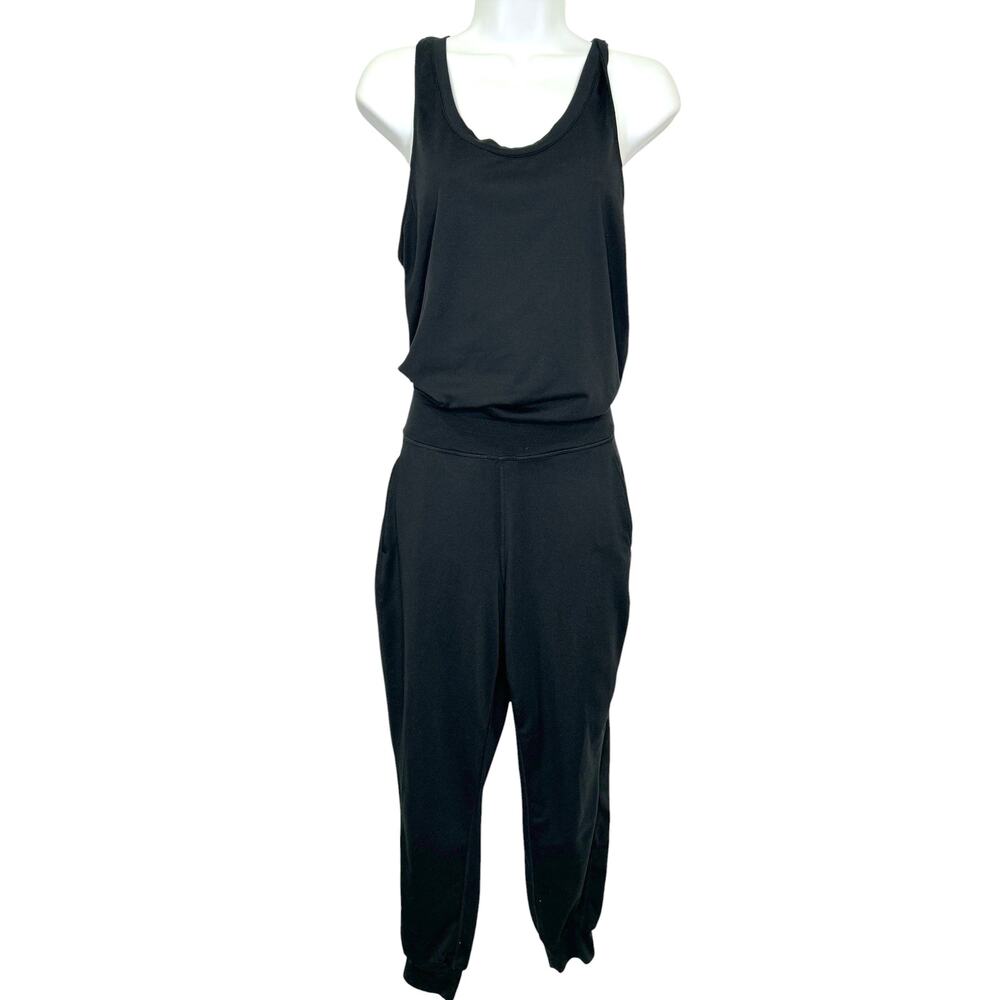Sweaty Betty Yoga Workout Jumpsuit Black Sleeveless Stretchy Soft Small